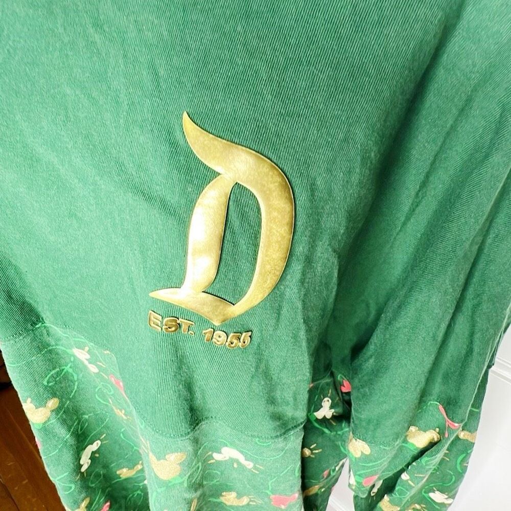 Disney Holiday Lights Mickey Spirit Jersey Green Size XXL Unisex - Picture 3 of 8